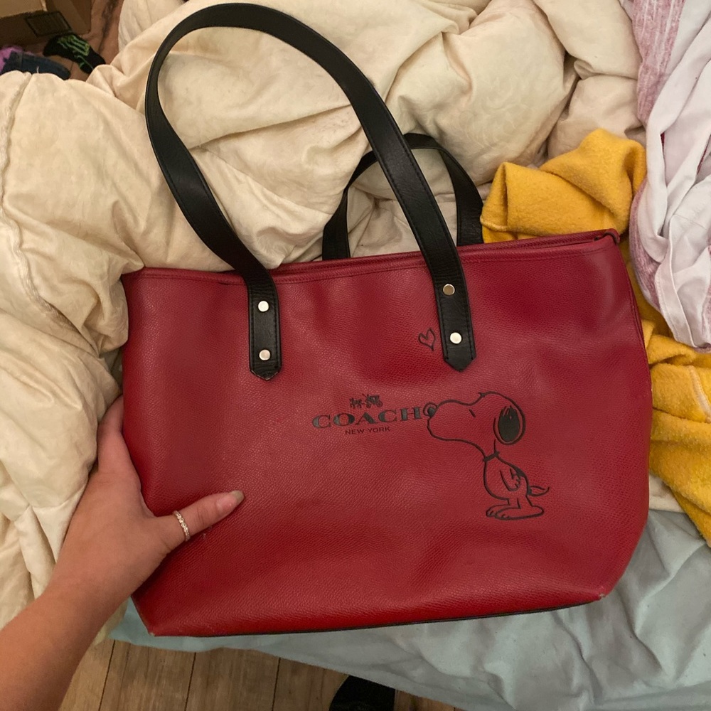 Limited edition snoopy coach bag